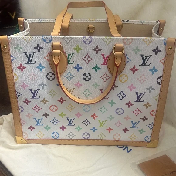Multicolor Monogram Inspired On The Go Tote style bag. New never used - Picture 7 of 16